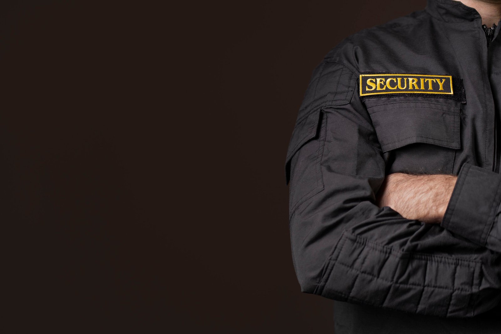 Security team coordinating emergency observation and communication