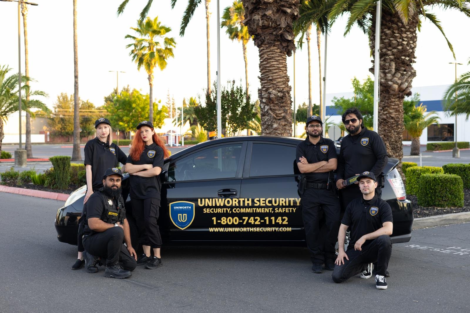 Uniworth Security team with patrol vehicle